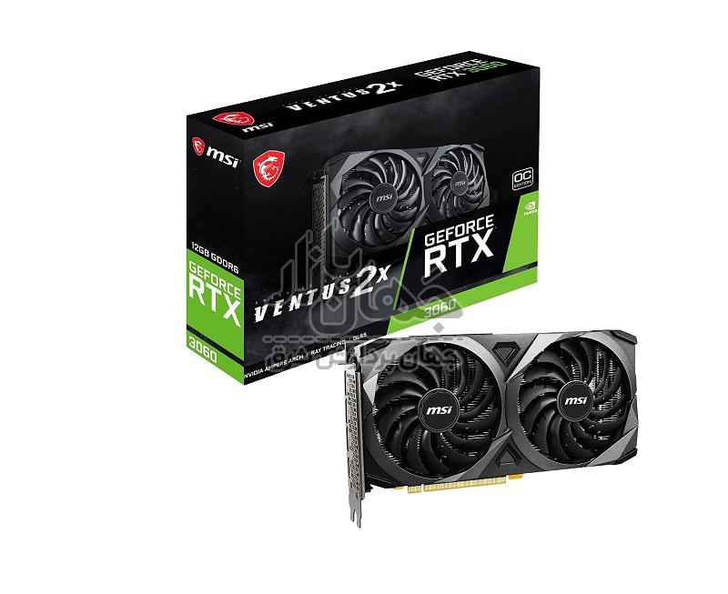 کارت گرافیک استوک گیمینگ ام اس ای GeForce RTX 3060 VENTUS 2X OC ظرفیت 12 گیگابایت