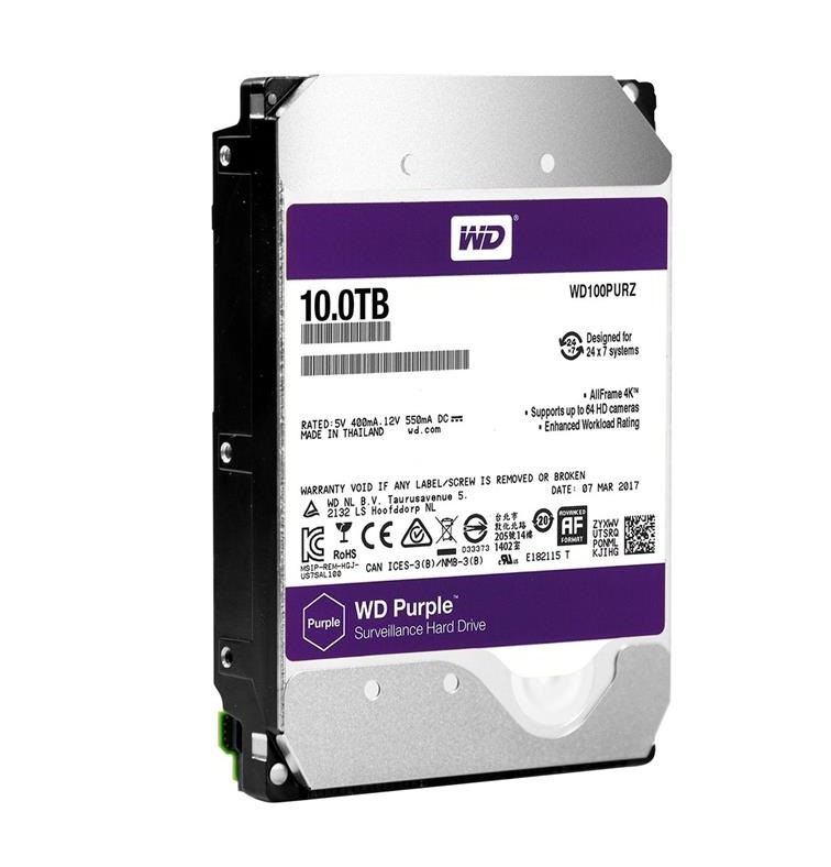 هارد دیسک اینترنال وسترن دیجیتال Purple WD100PURZ ظرفیت 10 ترابایت - Image 4