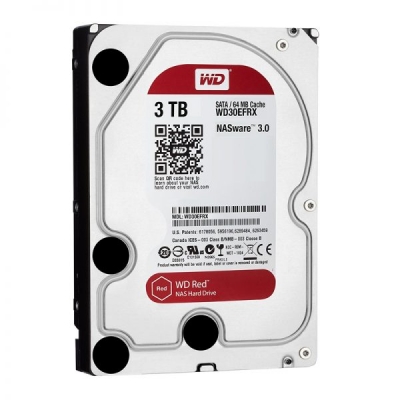 هارددیسک ظرفیت 3 ترابایت اینترنال وسترن دیجیتال قرمز RED