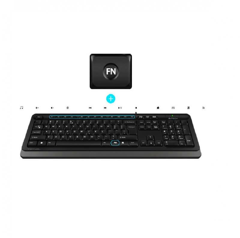 کیبورد و ماوس ای فورتک مدل FSTYLER F1010 - Image 4