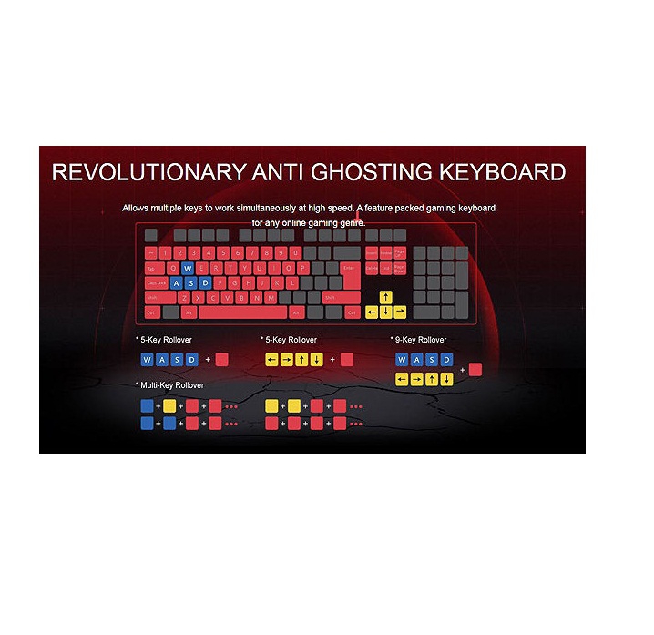 کیبورد گیمینگ ایفورتک مدل A4-Tech Bloody Q135 - Image 3