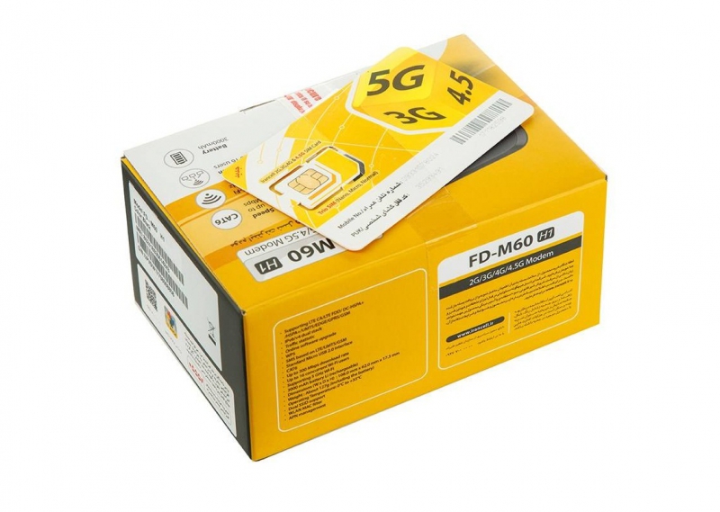 مودم 4G/4.5G قابل حمل ایرانسل مدل FD-M60 همراه با 72 گیگابایت بسته اینترنت همراه - Image 8