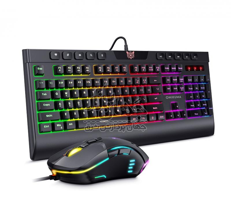 ست کیبورد و موس گیمینگ اونیکوما onikuma G21 + CW902