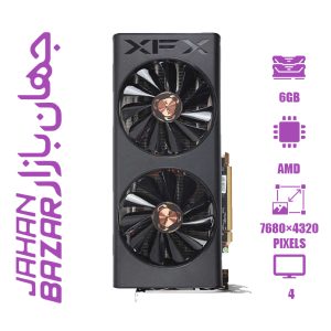 کارت گرافیک استوک ایکس اف ایکس XFX RX 5600 XT THICC ظرفیت 6 گیگابایت با کارتن