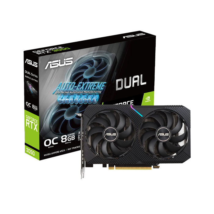 کارت گرافیک پلیت GeForce RTX 3050 Dual OC ظرفیت 8 گیگابایت
