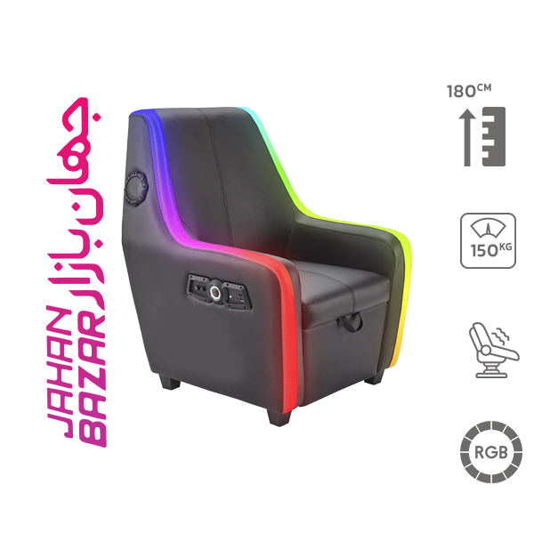 صندلی گیمینگ ایکس راکر X-Rocker Premier Maxx RGB 4.1 Multi-Stereo Storage