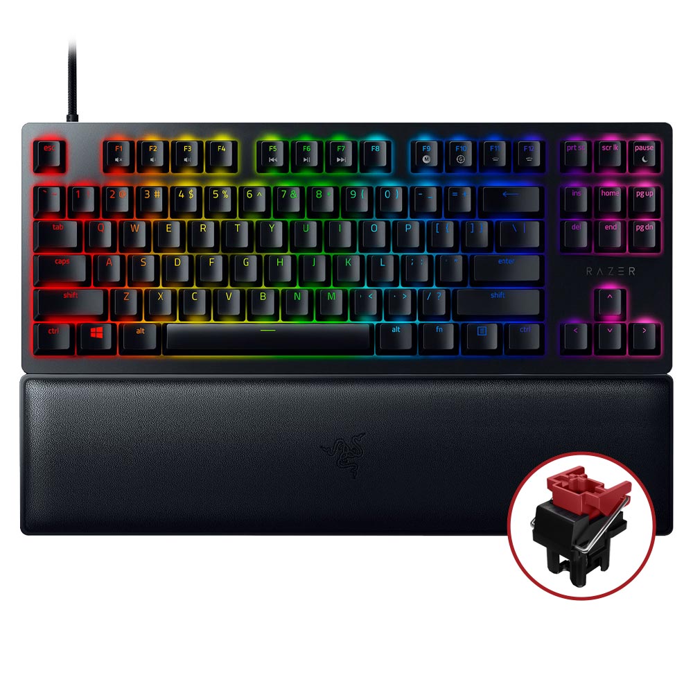 کیبورد گیمینگ ریزر مدل (Red Switch) RAZER HUNTSMAN V2 TENKEYLESS - Image 2
