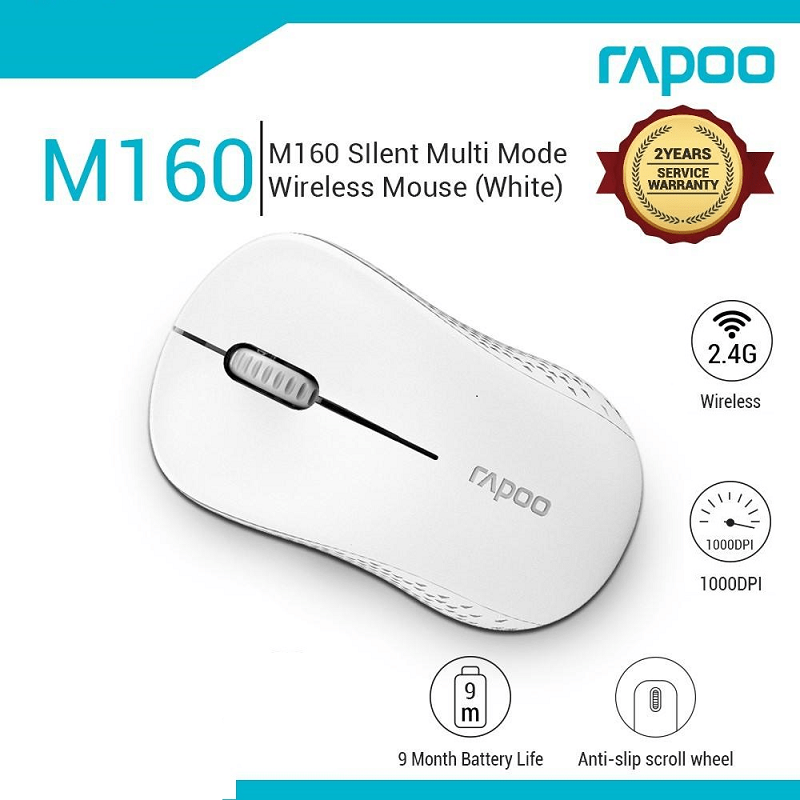 ماوس بی سیم رپو Rapoo M160 White - Image 5