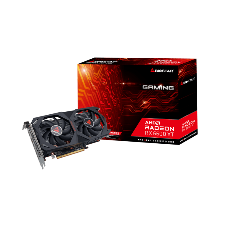 کارت گرافیک بایوستار AMD Radeon RX6600XT ظرفیت 8 گیگابایت