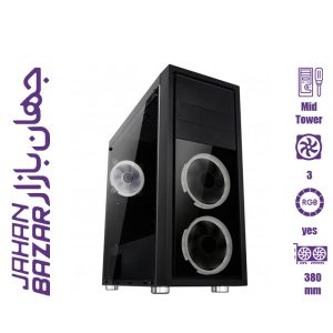 کیس کامپیوتر مسترتک MasterTech Atis Glass