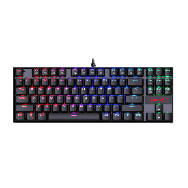 کیبورد مکانیکال گیمینگ ردراگون KUMARA K552-KR Rainbow Red Switch