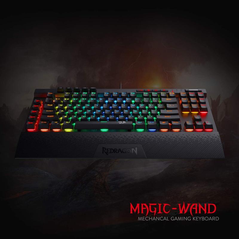 کیبورد گیمینگ ردراگون Magic Wand K587 Blue Switch - Image 4