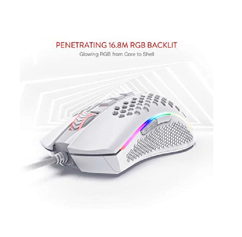 موس گیمینگ ردراگون Redragon Storm M808-White - Image 6