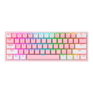کیبورد مکانیکال گیمینگ ردراگون FIZZ Pro k616 White-Pink