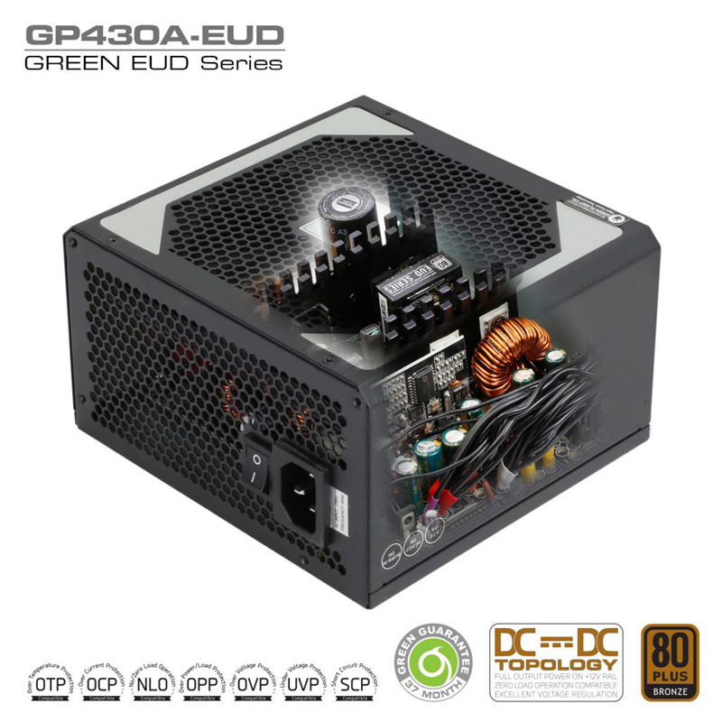 پاور 430 وات گرین مدل GP430A-EUD - Image 5