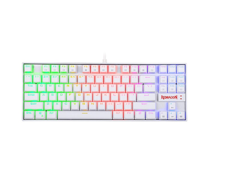 کیبورد گیمینگ ردراگون Redragon K552 Kumara White (سوئیچ آبی) - Image 3