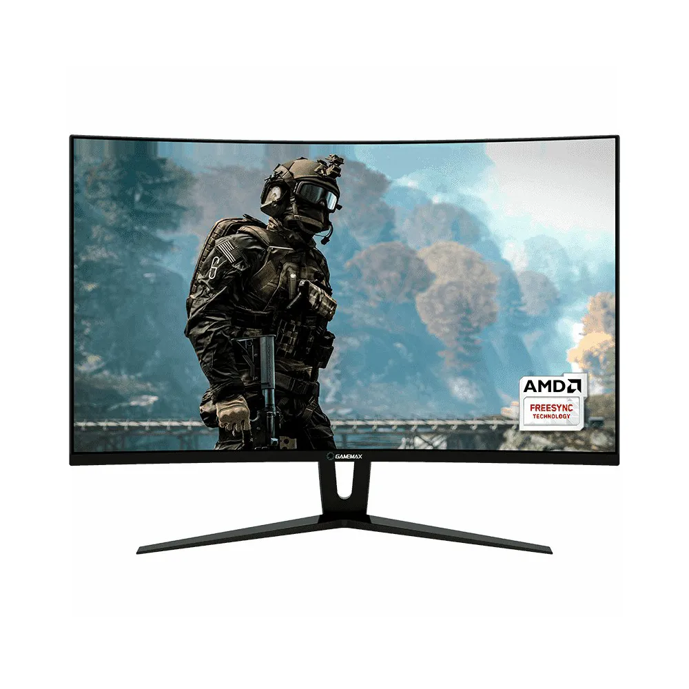 مانیتور گیمینگ 27 اینچ خمیده گیم مکس GameMax GMX27C144 Black - Image 2