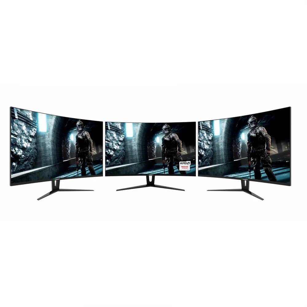 مانیتور گیمینگ 27 اینچ خمیده گیم مکس GameMax GMX27C144 Black - Image 3