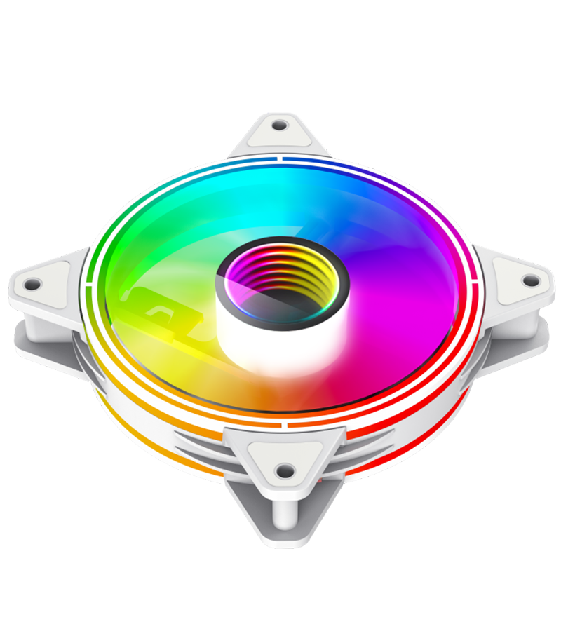 فن کیس گیم مکس GameMax FN-12Rainbow-Q-Infinity WT - Image 6
