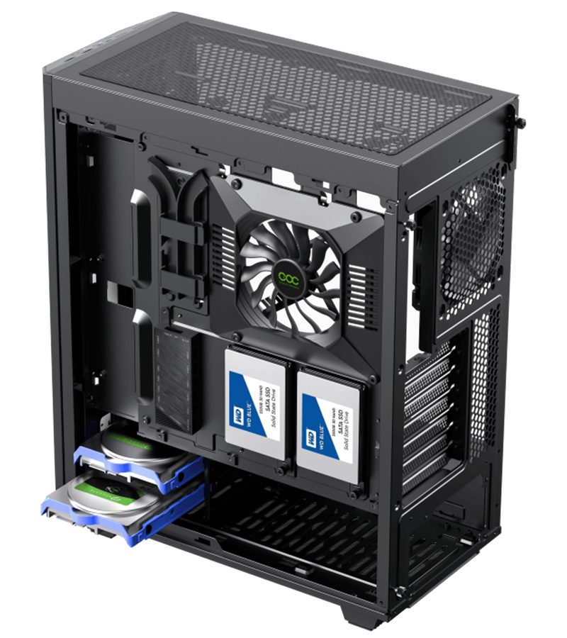کیس گیمینگ گیم مکس GameMax Precision Black - Image 7