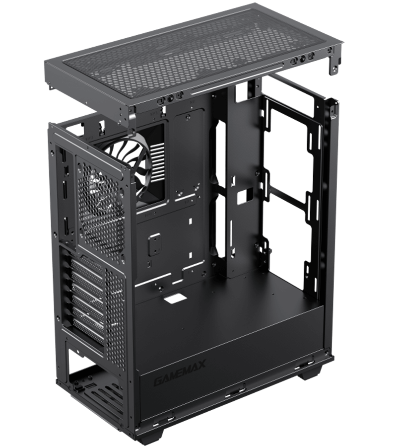 کیس گیمینگ گیم مکس GameMax Precision Black - Image 6