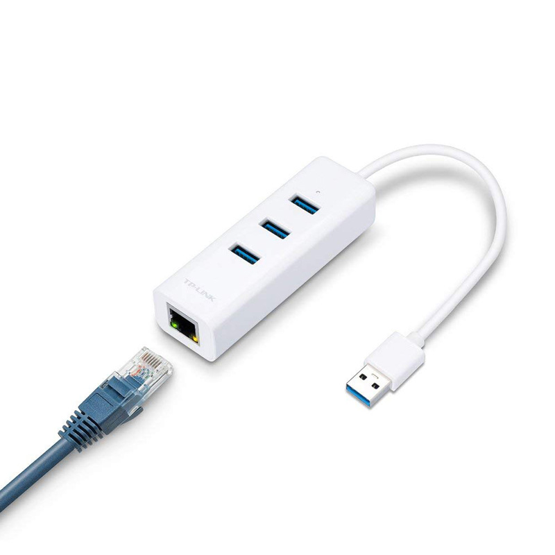 هاب USB 3.0 سه پورت و کارت شبکه تی پی لینک UE330 - Image 5
