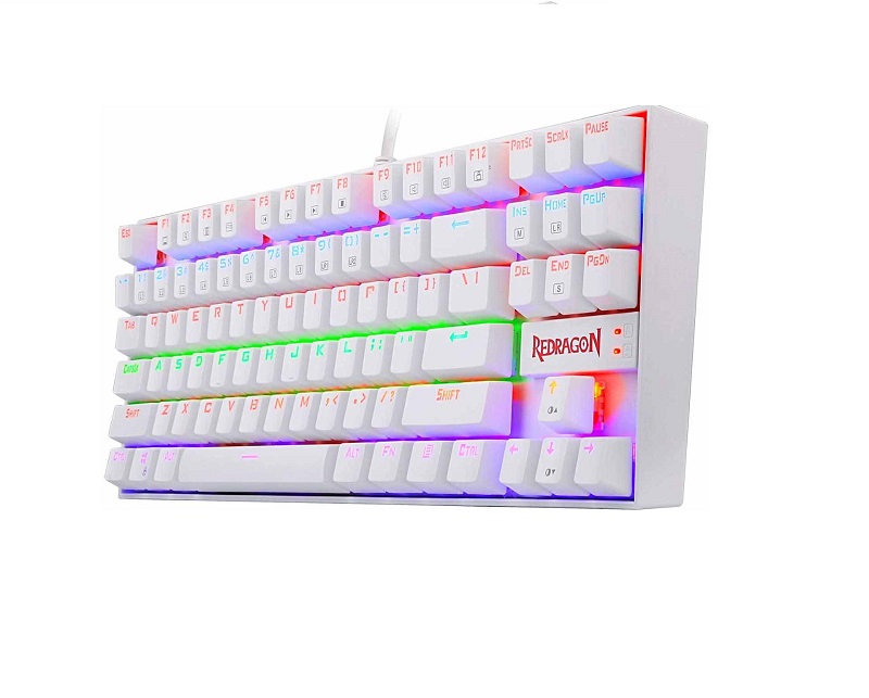 کیبورد گیمینگ ردراگون Redragon K552 Kumara White (سوئیچ آبی) - Image 2