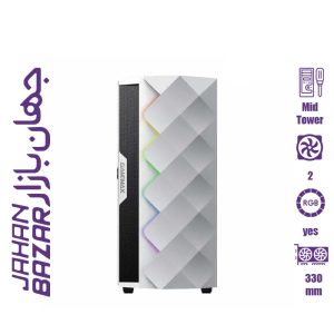 کیس گیم مکس GameMax Diamond COC White