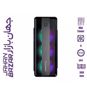 کیس گیم مکس GameMax MoonLight FRGB - Black
