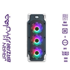 کیس گیم‌ مکس GameMax Starlight White