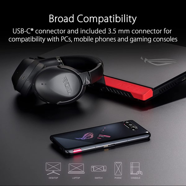 هدفون گیمینگ بی سیم ایسوس ROG STRIX GO BT - Image 16