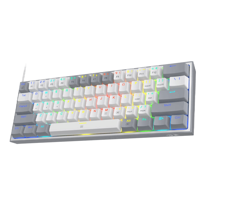 کیبورد مکانیکال گیمینگ ردراگون K617 FIZZ Grey-White - Image 4