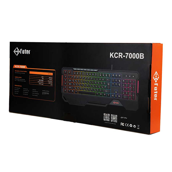 کیبورد باسیم Fater KCR-7000B - Image 6