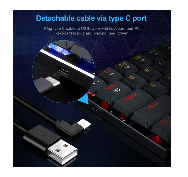 کیبورد مکانیکال گیمینگ ردراگون Ashe K626 KB - Image 3