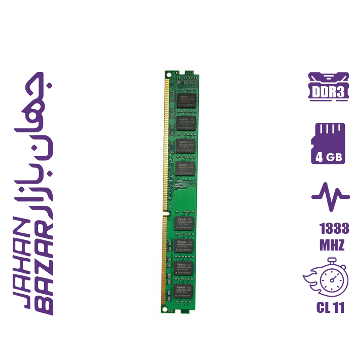 رم اپیسر مدل Apacer 4GB DDR3 1333MHz