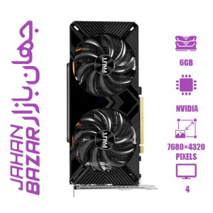 کارت گرافیک استوک پلیت GeForce GTX 1660 Ti Dual ظرفیت 6 گیگابایت با کارتن
