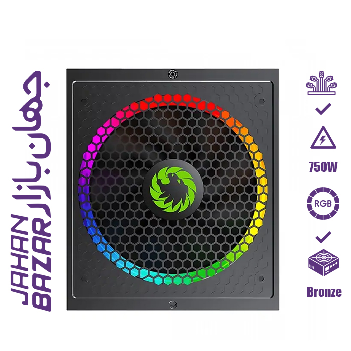 پاور گیم مکس GameMax RGB 750 Full Modular
