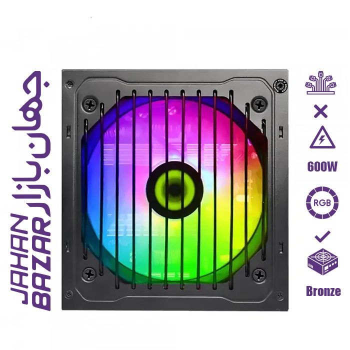 پاور گیم مکس GameMax VP600 RGB M Boronze