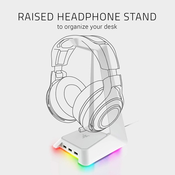 پایه هدست ریزر RAZER Base station chroma Mercury - Image 8
