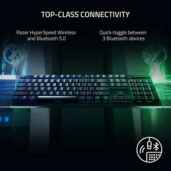 کیبورد ریزر مدل Razer DeathStalker V2 Pro tkl red sw - Image 2