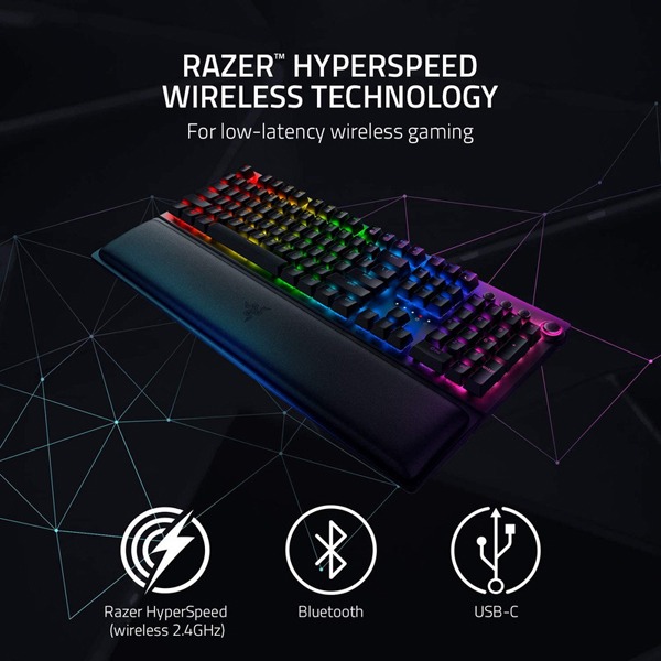 کیبورد بی سیم مکانیکال گیمینگ ریزر BlackWidow V3 Pro Yellow Switch - Image 6