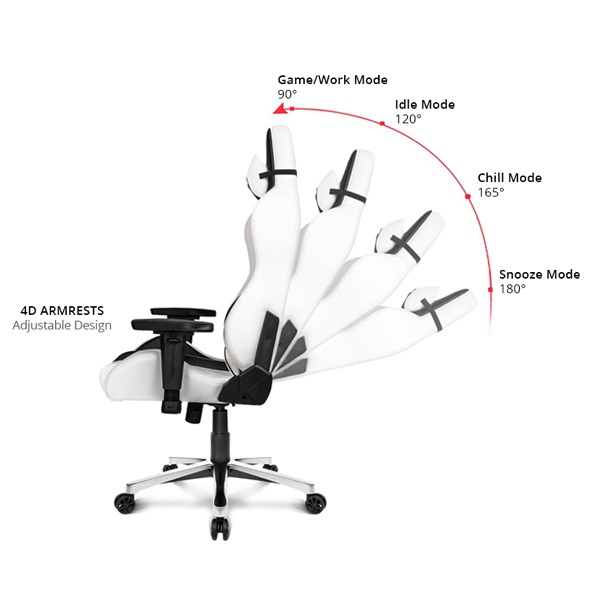 صندلی گیمینگ ای کی ریسینگ K700T Masters Premium Arctica - Image 5