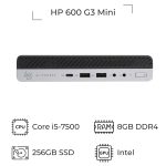 مینی کیس استوک HP 600 800 G3 Tiny پردازنده i5 نسل 7