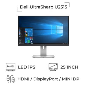 مانیتور استوک 25 اینچ بدون فریم مدل Dell U2515H 2K