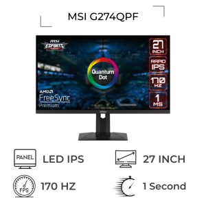 مانیتور گیمینگ ام اس آی سایز 27 اینچ مدل G274QPF