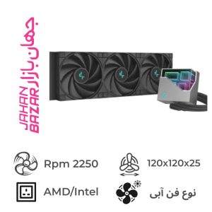 فن پردازنده مایع دیپ کول LT720 Black DeepCool LT720 360mm CPU Liquid Cooler