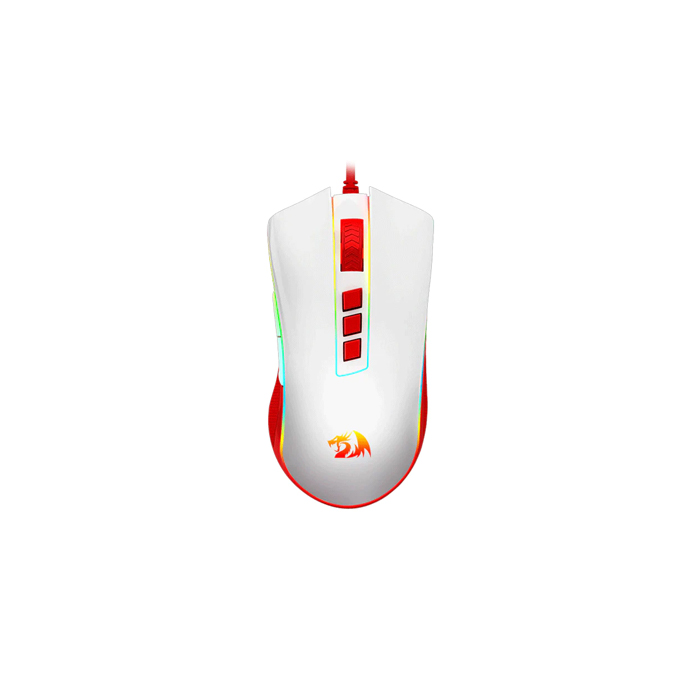 موس گیمینگ باسیم ردراگون مدل COBRA M711C Red White