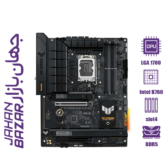 مادربرد ایسوس مدل TUF GAMING B760-PLUS WIFI DDR5