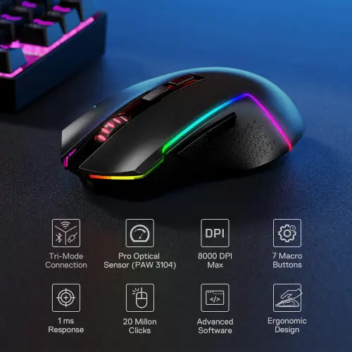 موس گیمینگ ردراگون Redragon Trident M693