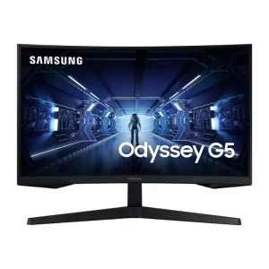 مانیتور منحنی سامسونگ مدل Odyssey G5 LC27G55TQ-W سایز 27 اینچ